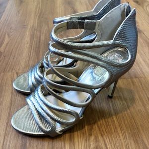 Silver Vince Camuto Heels